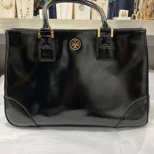 Tory Burch Robinson Patent Leather Satchel